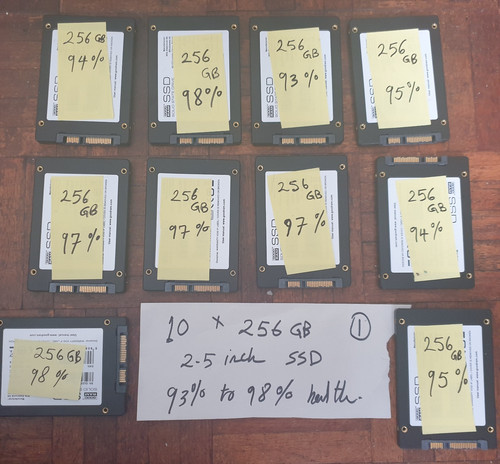 Job lot 256gb - 10, sata