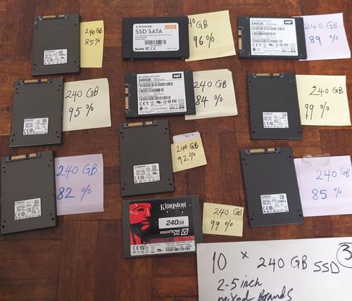 Job lot 240gb 5 - lot, sata