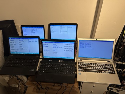 Job lot old laptops - old,