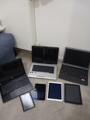 Job lot three laptops - three, and